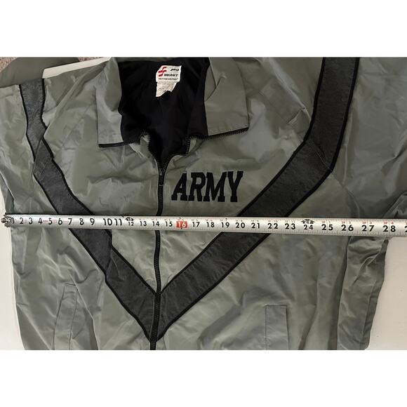 Vintage 1990 Skilcraft Gray/Black ARMY Reflective Lined, Windbreaker Jacket- L - Picture 10 of 10